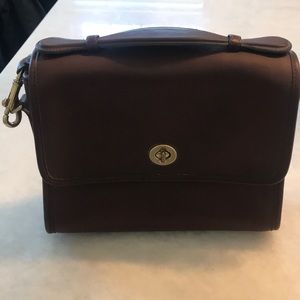 Coach brown leather crossbody